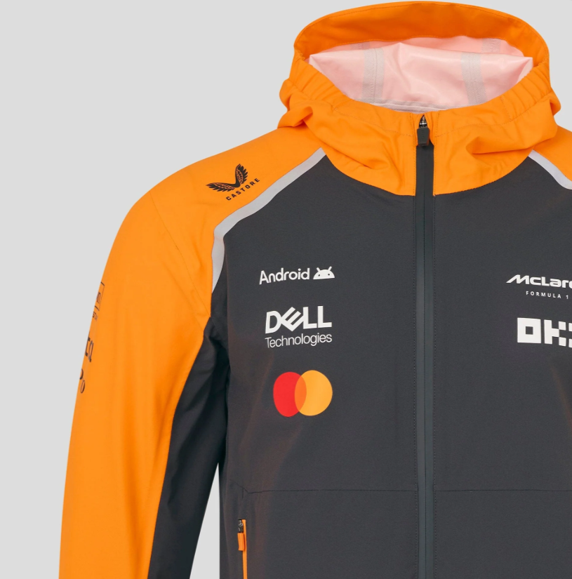 McLaren F1 2025 Team Lightweight Rain Jacket - Phantom