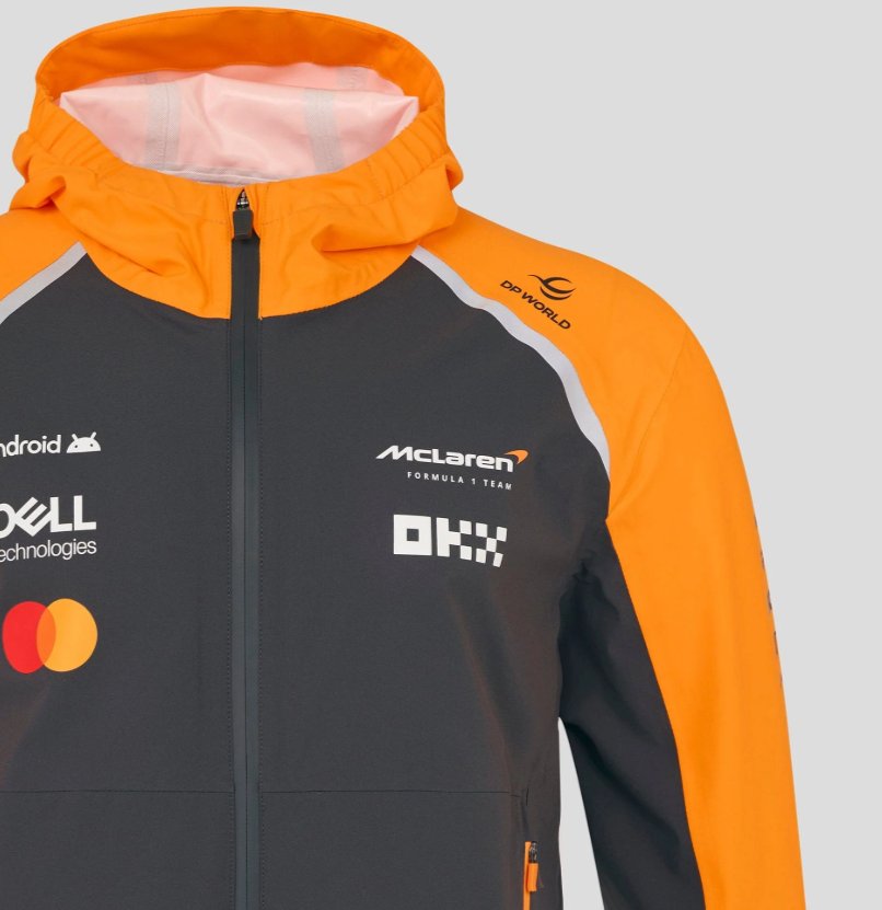 McLaren F1 2025 Team Lightweight Rain Jacket - Phantom